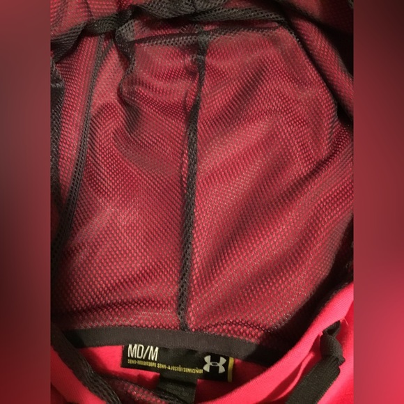 Ladies bright pink hoodie by Under Armour - Picture 3 of 3